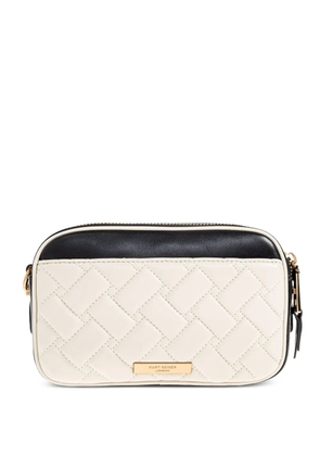 Kurt Geiger London dual-zip quilted shoulder bag - White