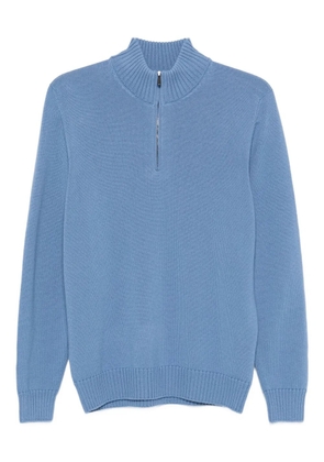 Drumohr half-zip merino wool sweater - Blue