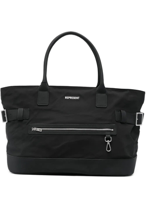 Represent buckle zip tote bag - Black