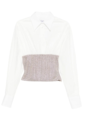 Giuseppe Di Morabito crystal-embellished shirt - White