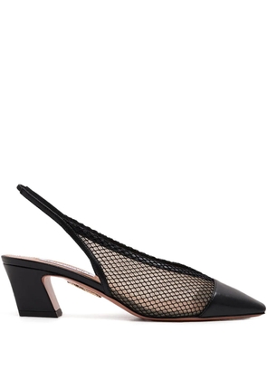 Aquazzura 40mm Margot mesh slingback heeled pumps - 000