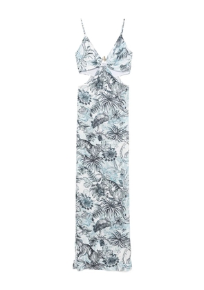 Just Cavalli Raso VI Strange jungle maxi dress - Blue