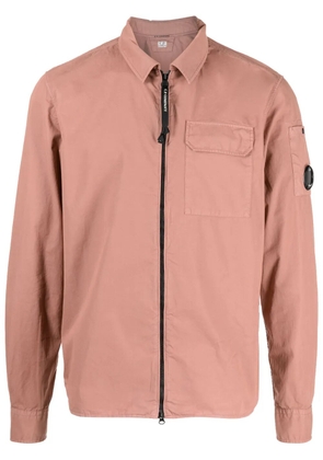 C.P. Company Lens-detail cotton shirt jacket - Pink