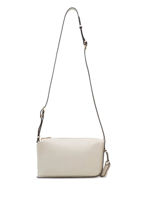 JOY GRYSON Crescent leather cross body bag - White