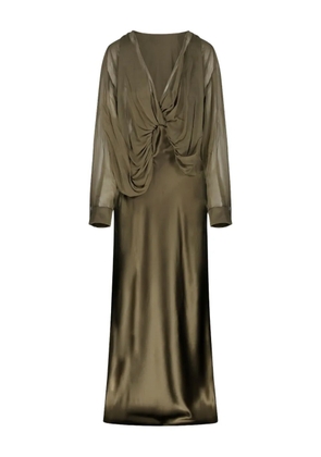 Christopher Esber draped-details maxi dress - Green