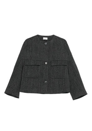P.A.R.O.S.H. button-fastening patch-pocket jacket - Grey