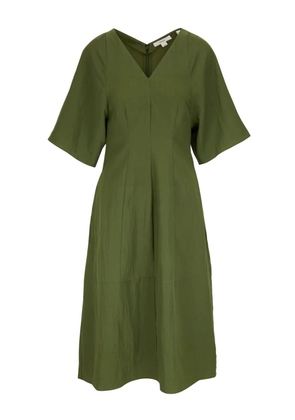 Vince short-sleeve V-neck dress - Green