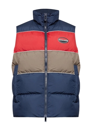 Emporio Armani horizontal-quilted padded gilet - Blue