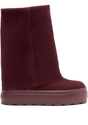 Casadei Double Face suede boots - Red