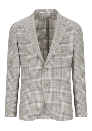 Tagliatore checked buttoned blazer - Grey
