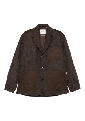 ROVI lucca herringbone wool patch-pocket jacket - Brown