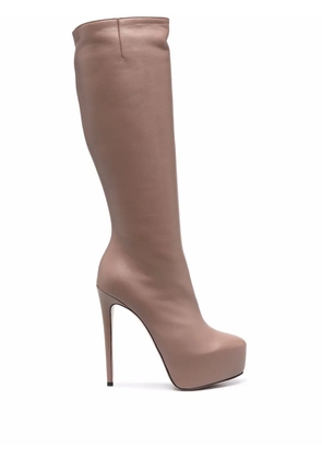 Le Silla Miranda thigh-high boots - Neutrals