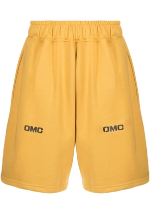 Omc logo-print track shorts - Yellow