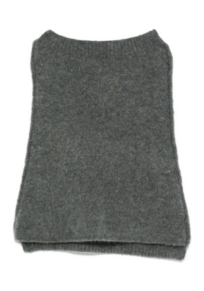 Isabel Benenato wool scarf - Grey