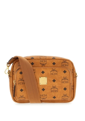 MCM logo-print cross body bag - Brown