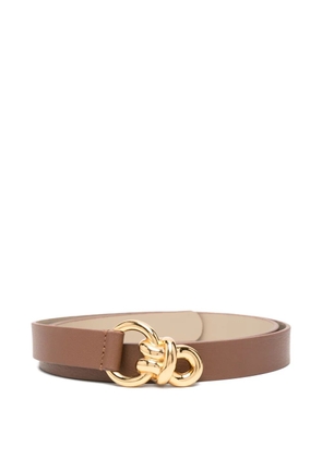 Tagliatore knotted-buckle belt - Brown