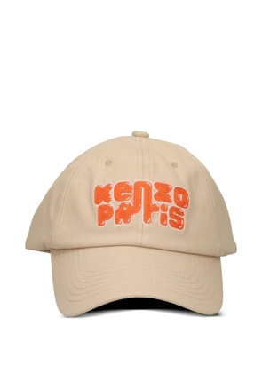 Kenzo logo-embroidered cap - Neutrals