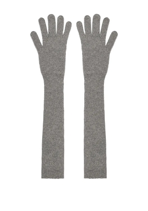 Fabiana Filippi ribbed gloves - Grey