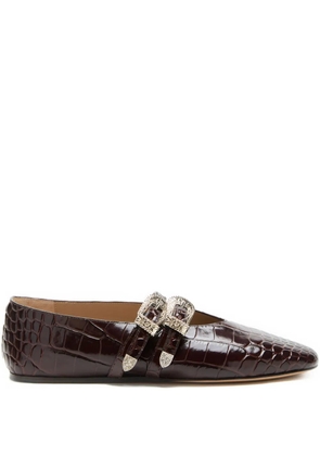 Le Monde Beryl Claudia leather ballet flats - Brown