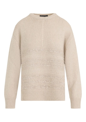 Fabiana Filippi panelled sweater - Neutrals