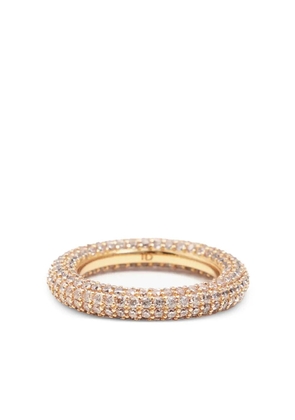 Izabel Display crystal-embellished ring - Gold