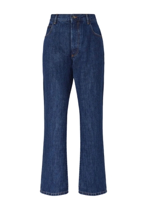 Missoni five-pocket cotton bootcut jeans - Blue