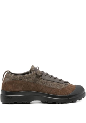 RANRA suede-panel sneakers - Brown