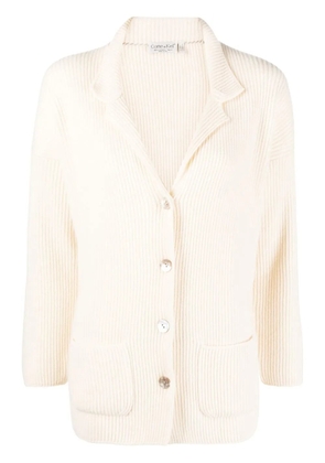 CORTE DI KEL ribbed-knit cardigan - Neutrals