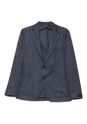 Tagliatore two-button speckled jacket - Blue
