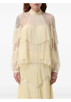 TWINSET ruffle-detailing blouse - Yellow