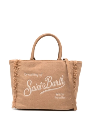 MC2 Saint Barth Colette Felt embroidered tote bag - Neutrals