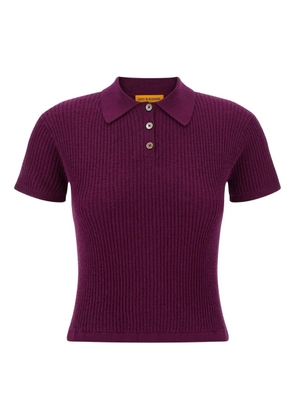 Guest In Residence cashmere polo shirt - Purple