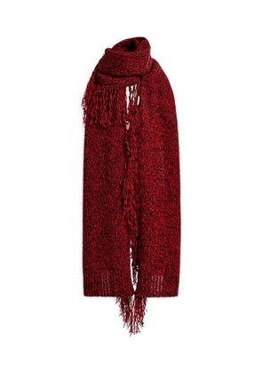 Essentiel Antwerp fringe-detail blanket scarf - Red