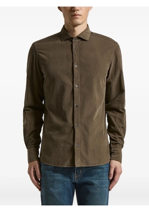Peserico buttoned corduroy shirt - Brown