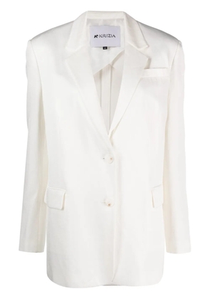 Krizia single-breasted blazer - White