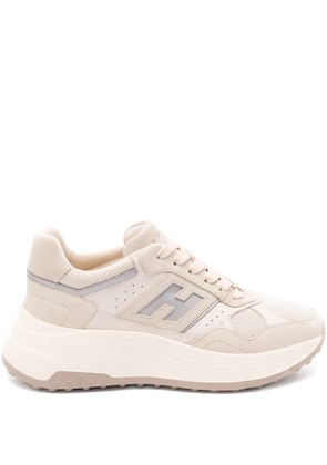 Hogan Hi-Fi panelled platform sneakers - Neutrals
