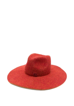 Ruslan Baginskiy wide-brim fedora hat - Red