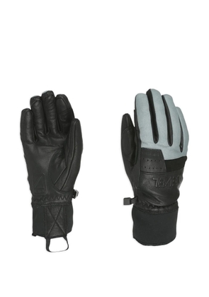 Level Eighties leather panel gloves - Black