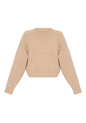 Ulla Johnson Vanessa cut-out ribbed sweater - Neutrals