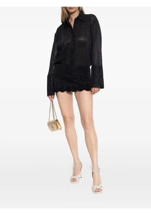 Oséree sparkly mini skirt - Black