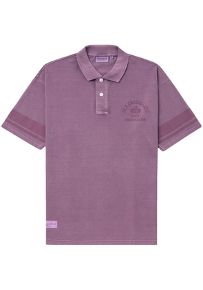 CHOCOOLATE logo-print cotton polo shirt - Purple