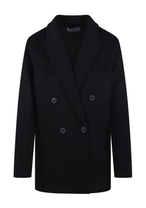 THE DYNAMIS STUDIO double-breasted wool coat - Black