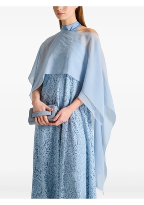 D.Exterior asymmetric-hem jacket - Blue