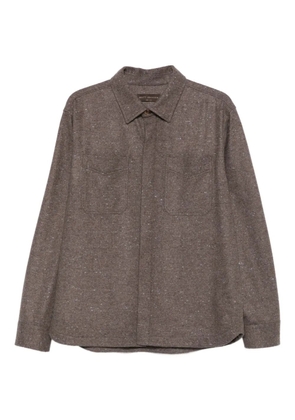 Brett Johnson cashmere shirt jacket - Brown