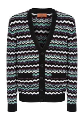 Missoni chevron-pattern cardigan - Blue