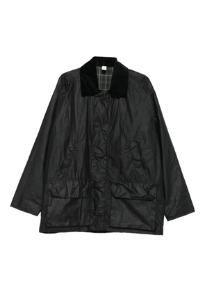 Sunflower corduroy-collar pocket jacket - Black