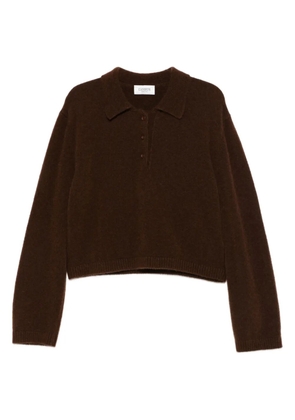 Laneus buttoned polo top - Brown