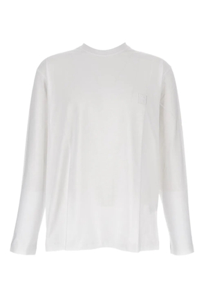 Wooyoungmi logo-patch long-sleeve T-shirt - White