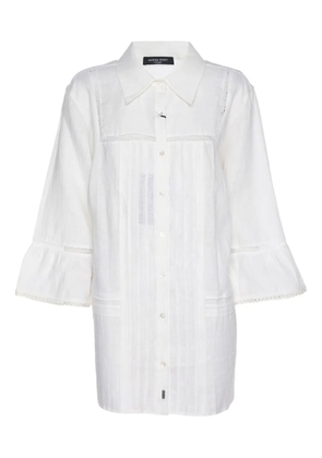 Marina Rinaldi lace-trim shirt - White