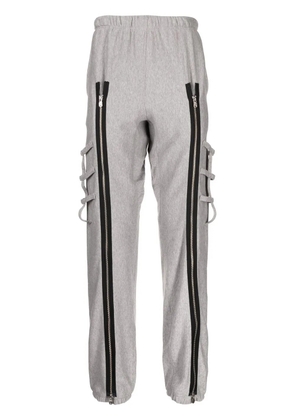 Takahiromiyashita The Soloist front zip-detail track pants - Grey